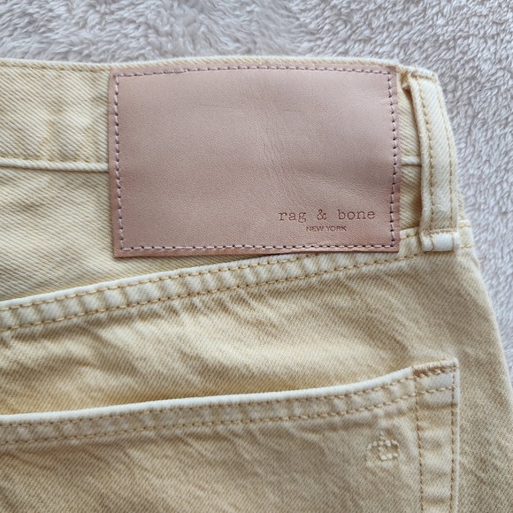 rag & bone Maya High-Rise Shorty Shorts, Women's Waist Size 30, EUC - Lemon Drop - Picture 8 of 11